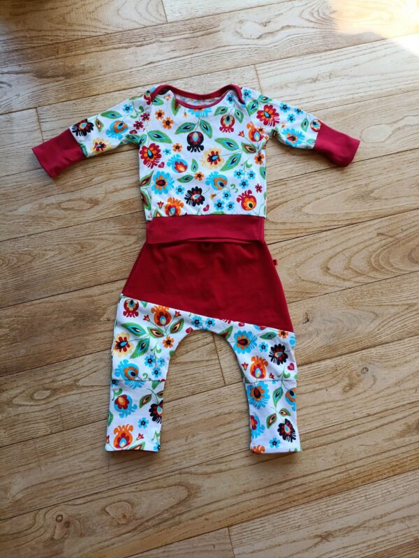 Ensemble évolutif bébé "Printemps"- Tee-shirt manches longues et legging