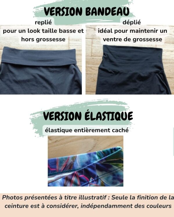 explications des différentes finitions de ceinture (photos)