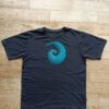 tee-shirt homme transfert spirale turquoise