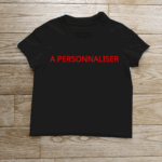photo tee-shirt enfant avec écrit "à personnaliser"