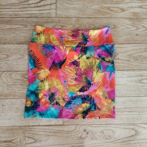 photo jupe compatible grossesse feuilles multicolores