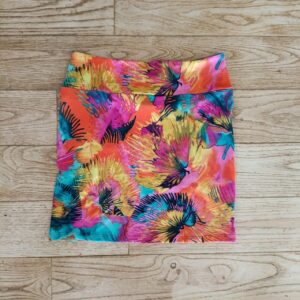 photo jupe compatible grossesse feuilles multicolores