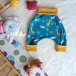 Sarouel bébé Animaux - début de taille à plat