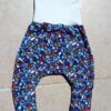 sarouel évolutif bébé fin de taille, motifs colorés et ceinture écrue