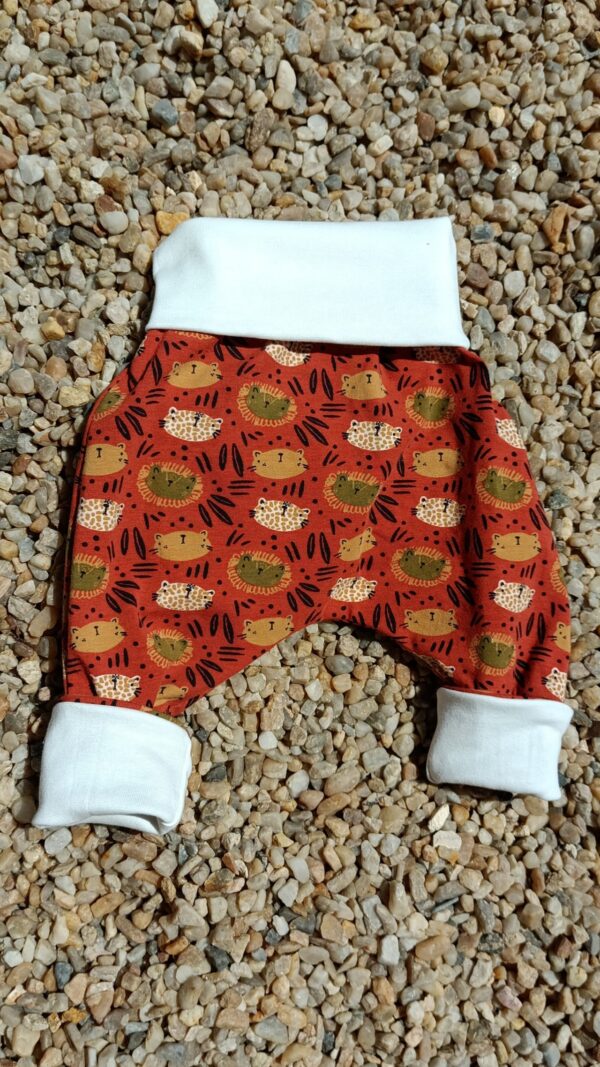 pantalon évolutif bébé motifs tigres, début de taille