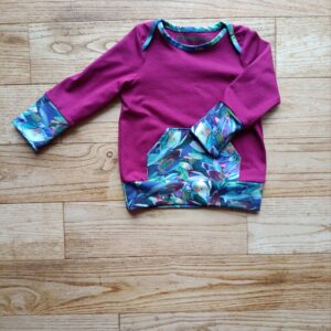photo du sweat évolutif bébé magenta