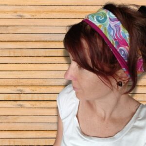 photo bandeau magenta / multicolore