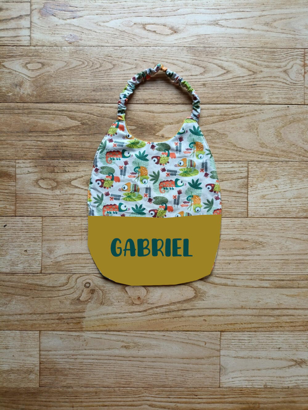 bavoir personnalisé prénom Gabriel typo Backso