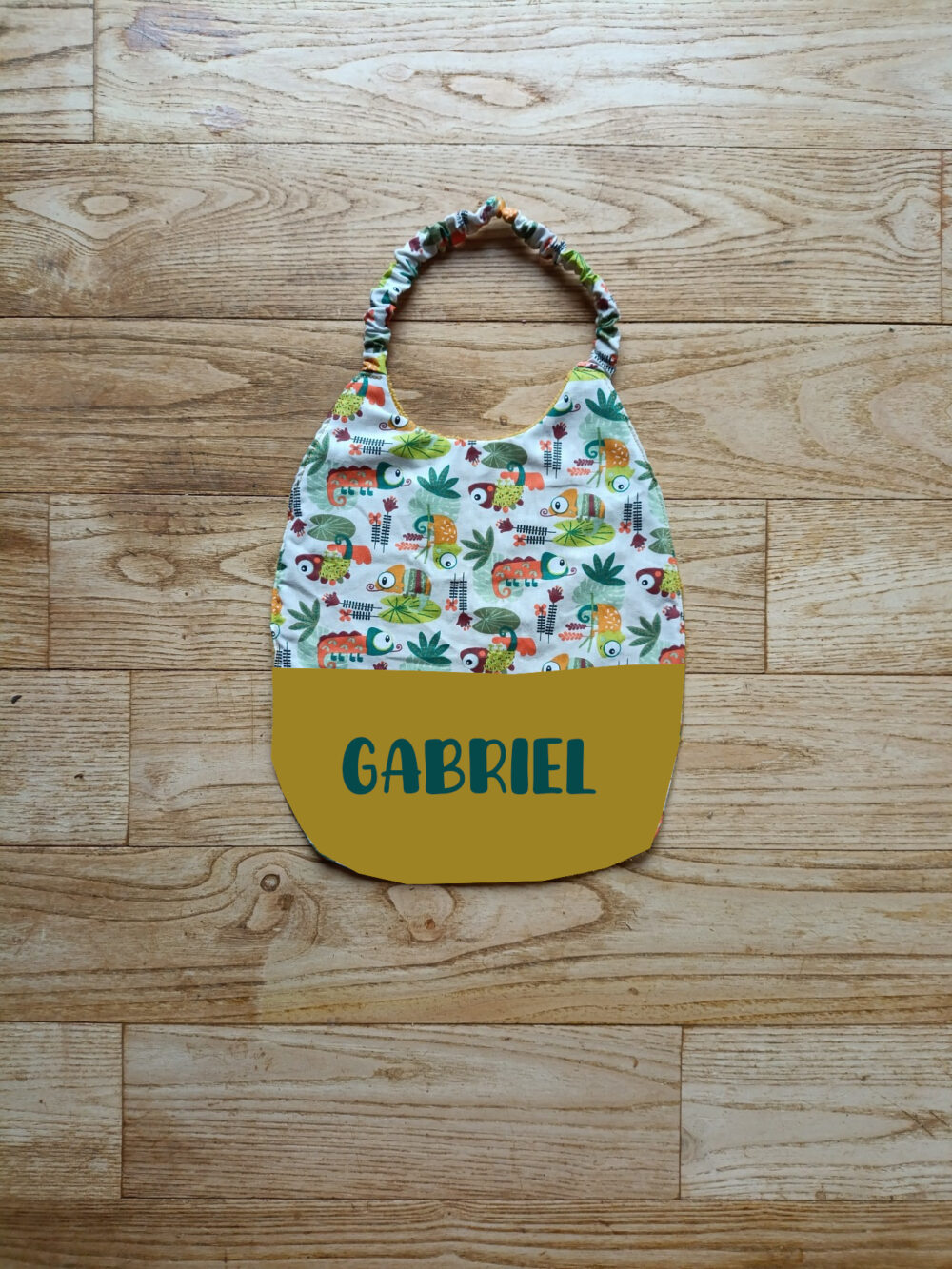 bavoir personnalisé prénom Gabriel typo Backso