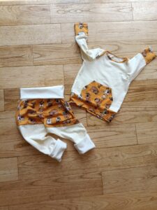 ensemble évolutif bébé motifs chiens