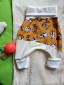 sarouel chiens bébé - évolutif - début de taille