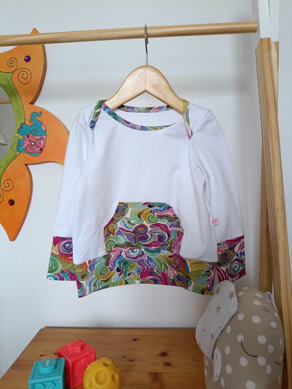 sweat bébé évolutif tourbillon