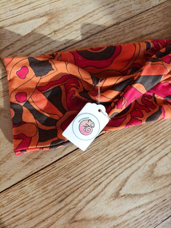 Bandeau cheveux - Orange vintage – Image 2