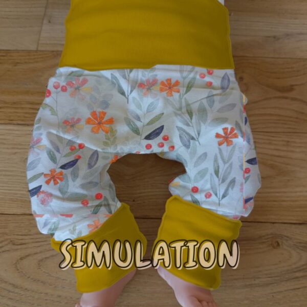 sarouel évolutif bébé fleurs