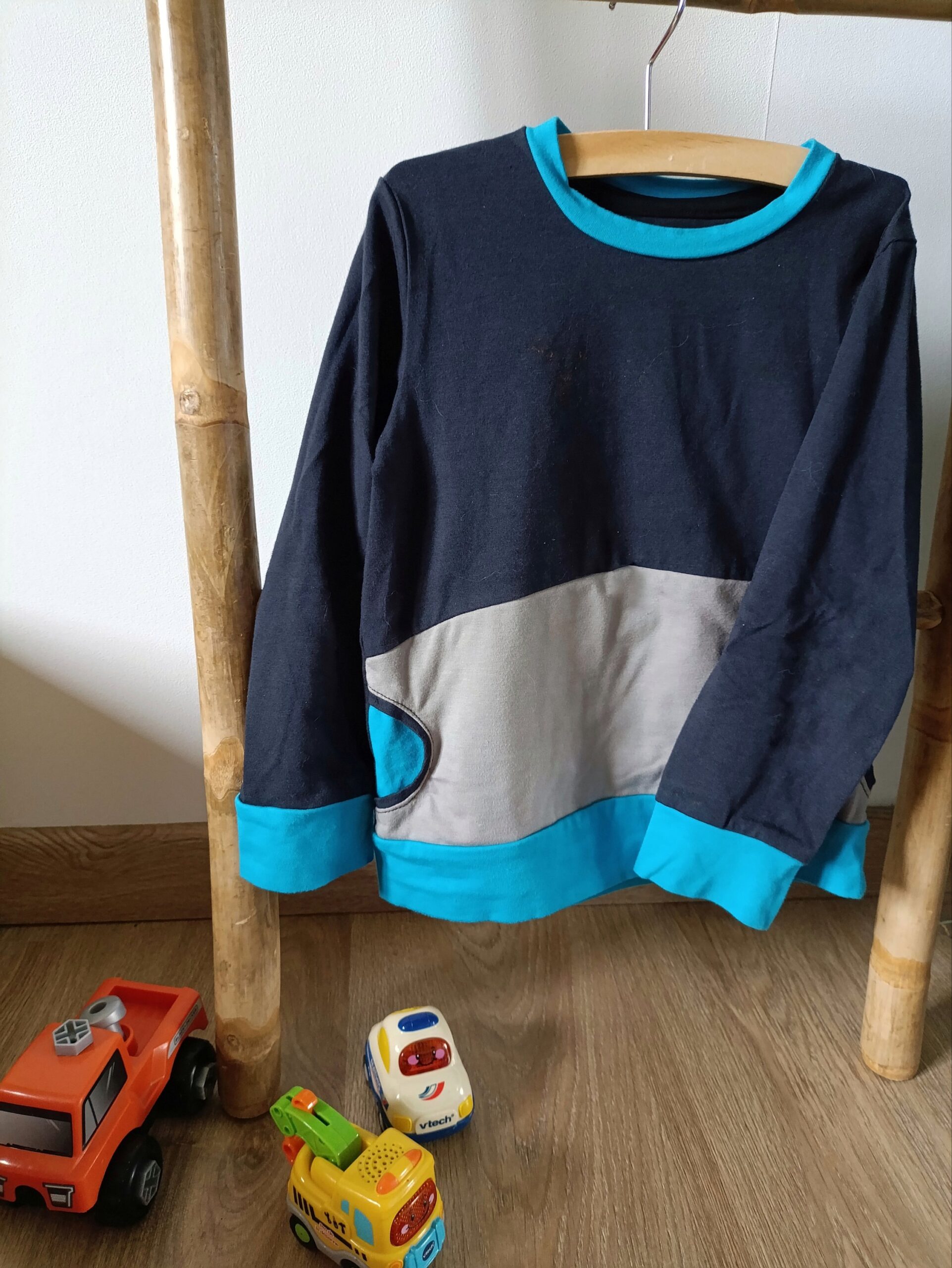 Sweat enfant tricolore - léger