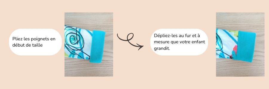 poignets sweat enfant