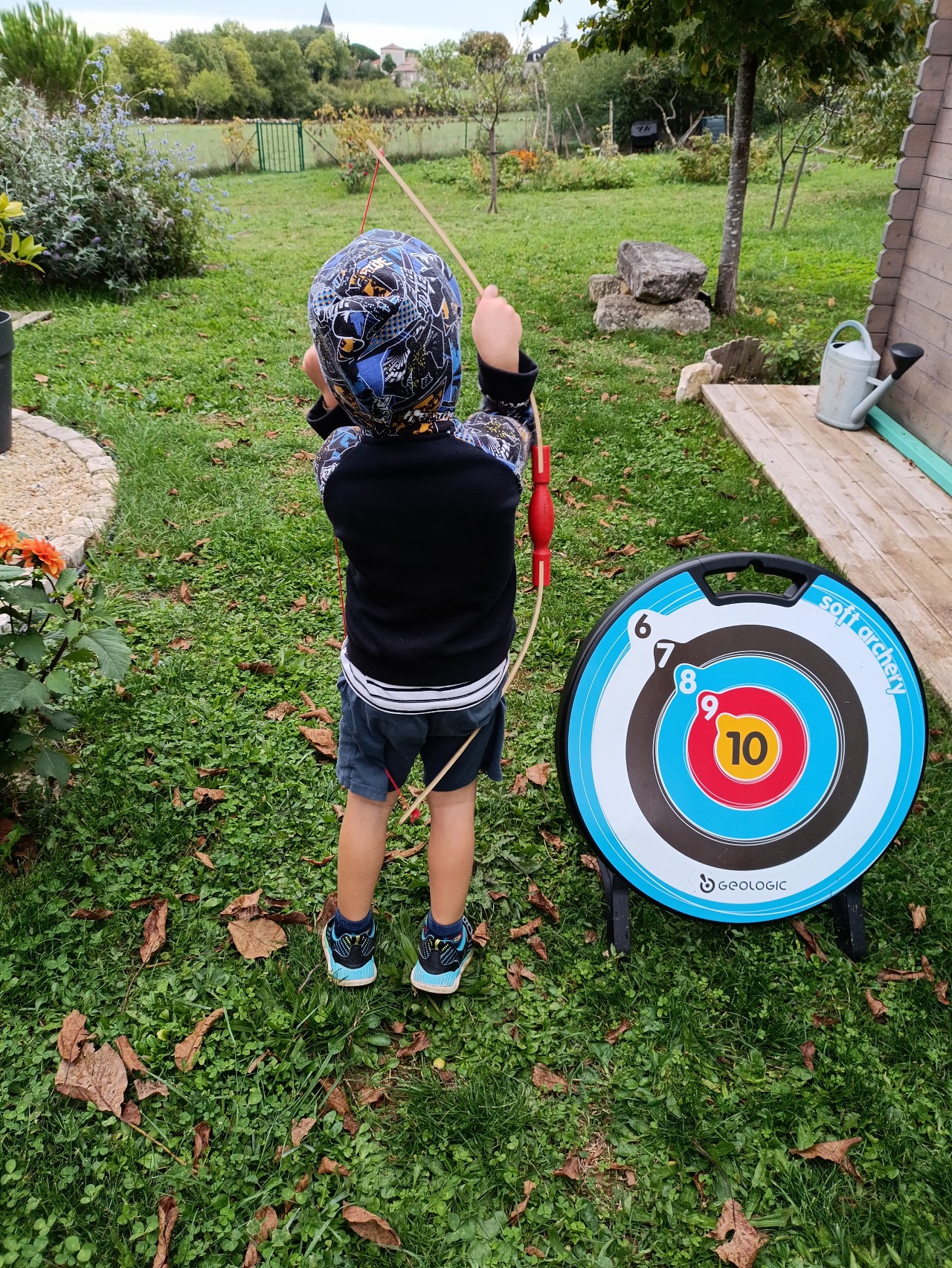 Sweat à capuche zippé pour enfant – Motif Snowboard – Image 5