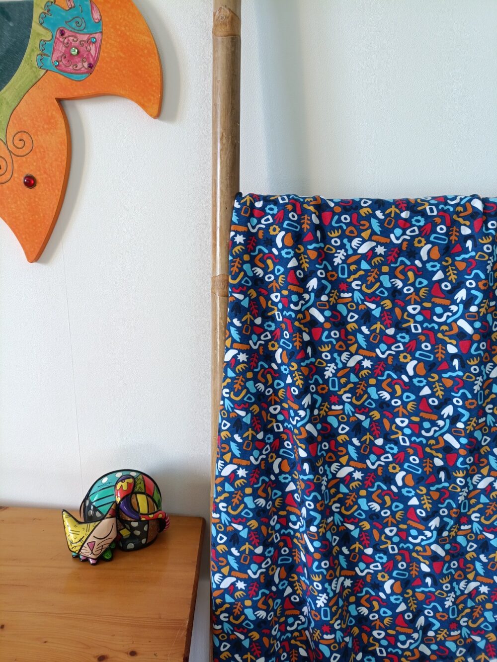 tissu jersey de coton coloré
