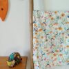 tissu jersey de coton petites fleurs fond beige