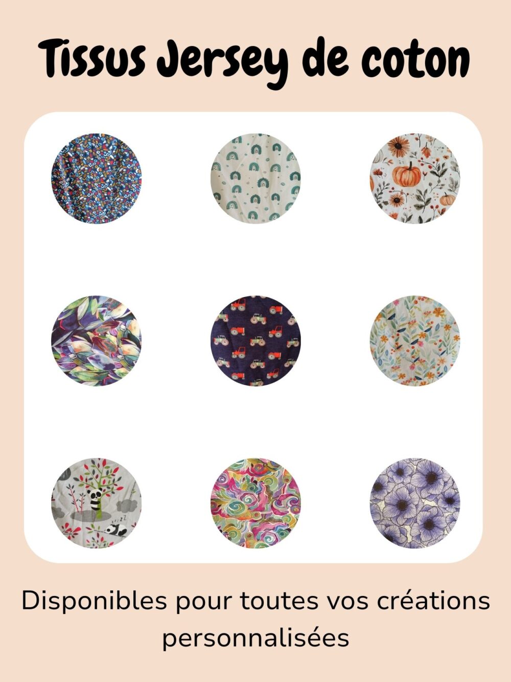 tissus jersey de coton