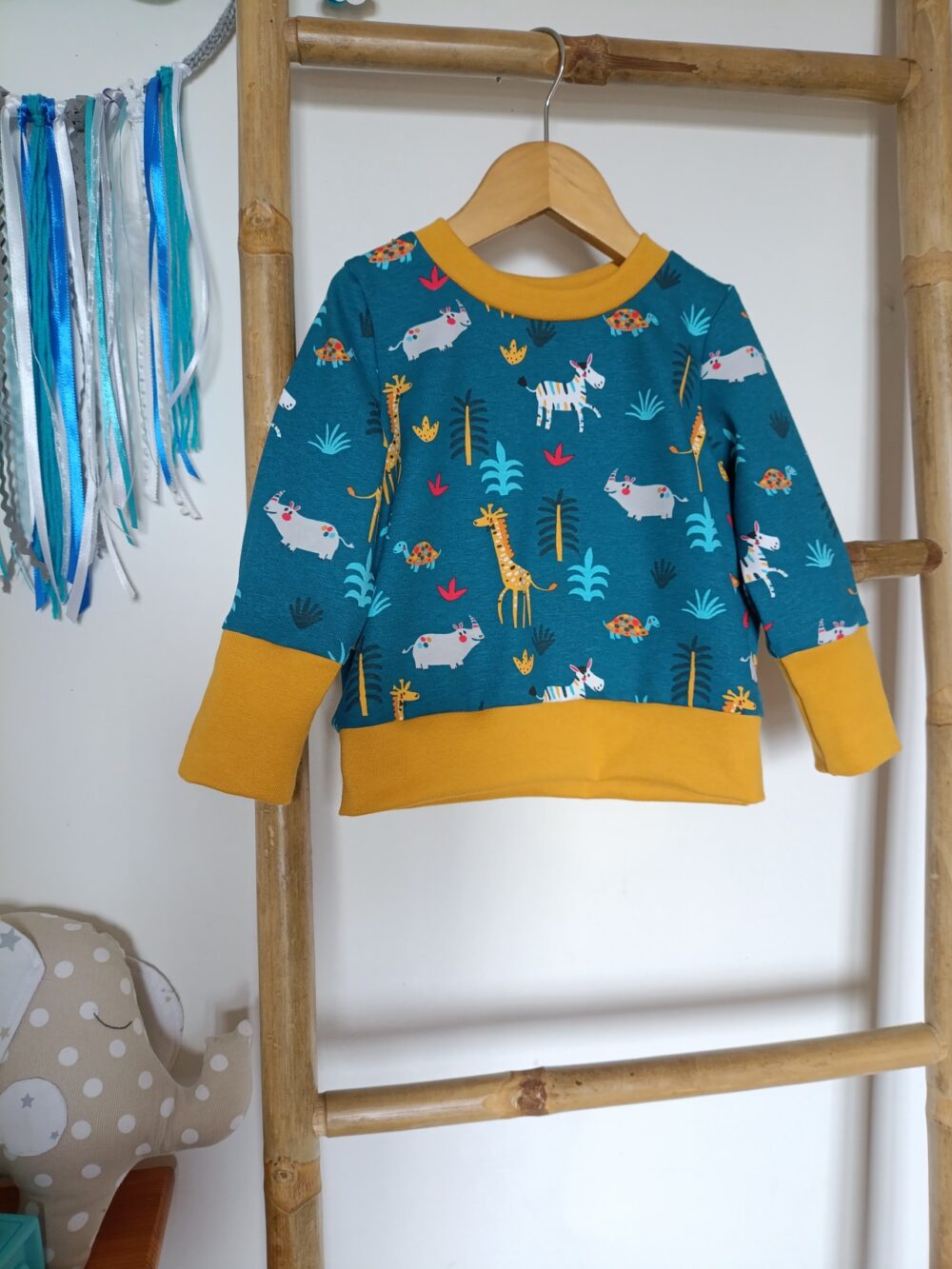 sweat bébé évolutif animaux