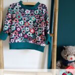 sweat bébé évolutif fleurs