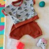 ensemble évolutif bébé animaux super héros à plat
